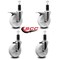 Service Caster 5'' Nylon Swivel 1-1/4'' Expanding Stem Caster Set 2 Total Lock Brakes, 4PK SCC-EXTTL20S514-NYS-2-S-2-114 - alternate 4